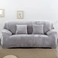 winter plush sectional sofa cover for living room thick fleece slip resistant warm sofa cover stretch sofa cover for winter