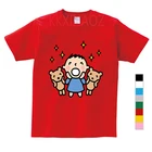 Футболки с героями мультфильмов для мальчиков и девочек детская футболка с принтом Minna no Tabo Детская летняя футболка с короткими рукавами хлопковые топы для малышей, одежда