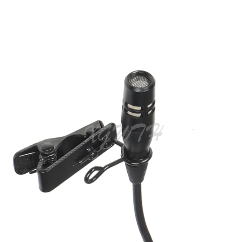 Черный микрофон с отворотом петличка зажимом для галстука конденсаторный Shure Audio