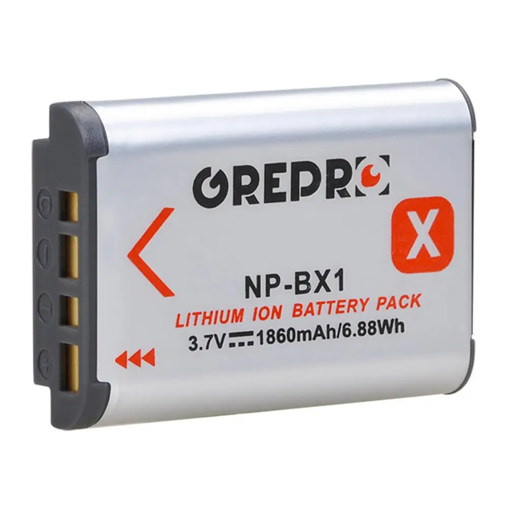 Аккумулятор 1860 мАч с зарядным устройством NP-BX1 для Sony NP BX1 HX300 HX400 HX50 HX60 GWP88 AS15 WX350 DSC