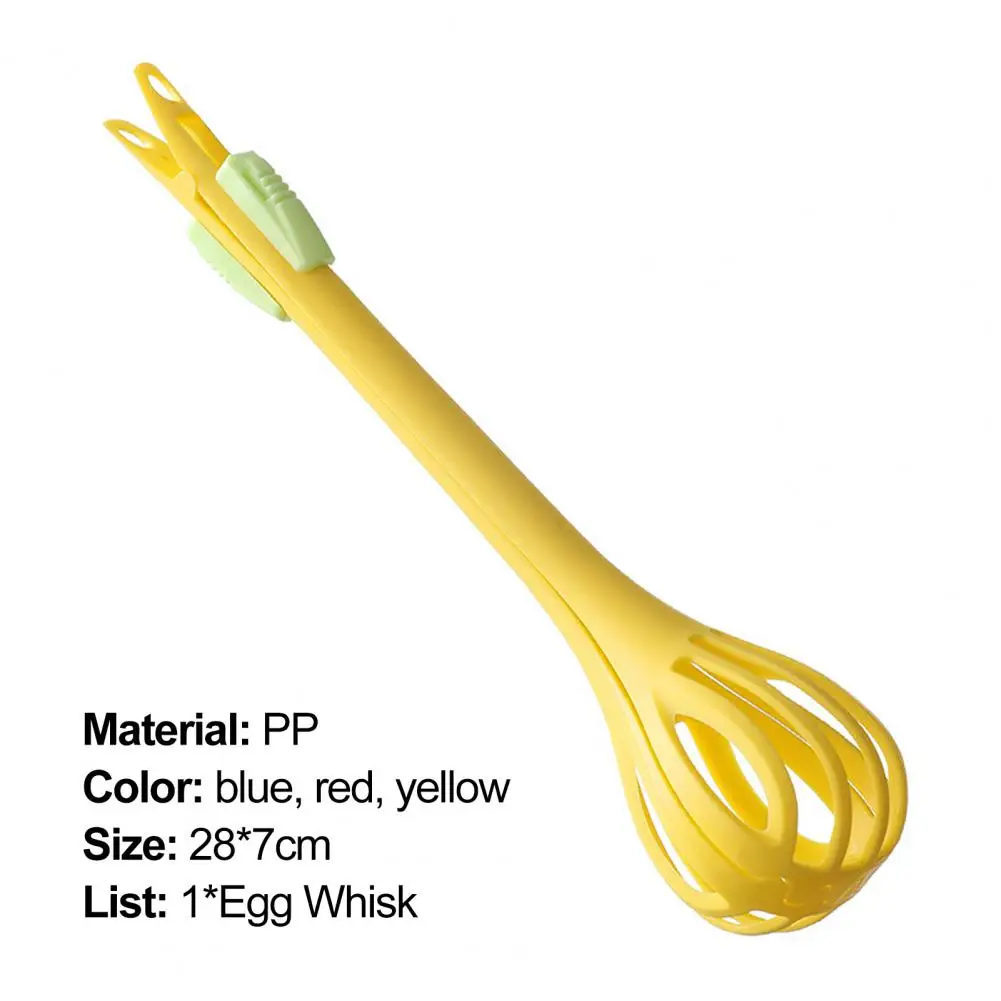 

80%HOTEgg Whisk Multi-use Anti-slid Handle PP 2 in 1 Easy to Use Egg Blender for Kitchen