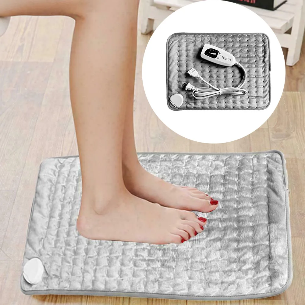 40x30cm Physiotherapy Adjustable Temperature Electric Blanket Pain Relief Winter Pad Heating Abdomen With LED Indicator Timing | Дом и сад