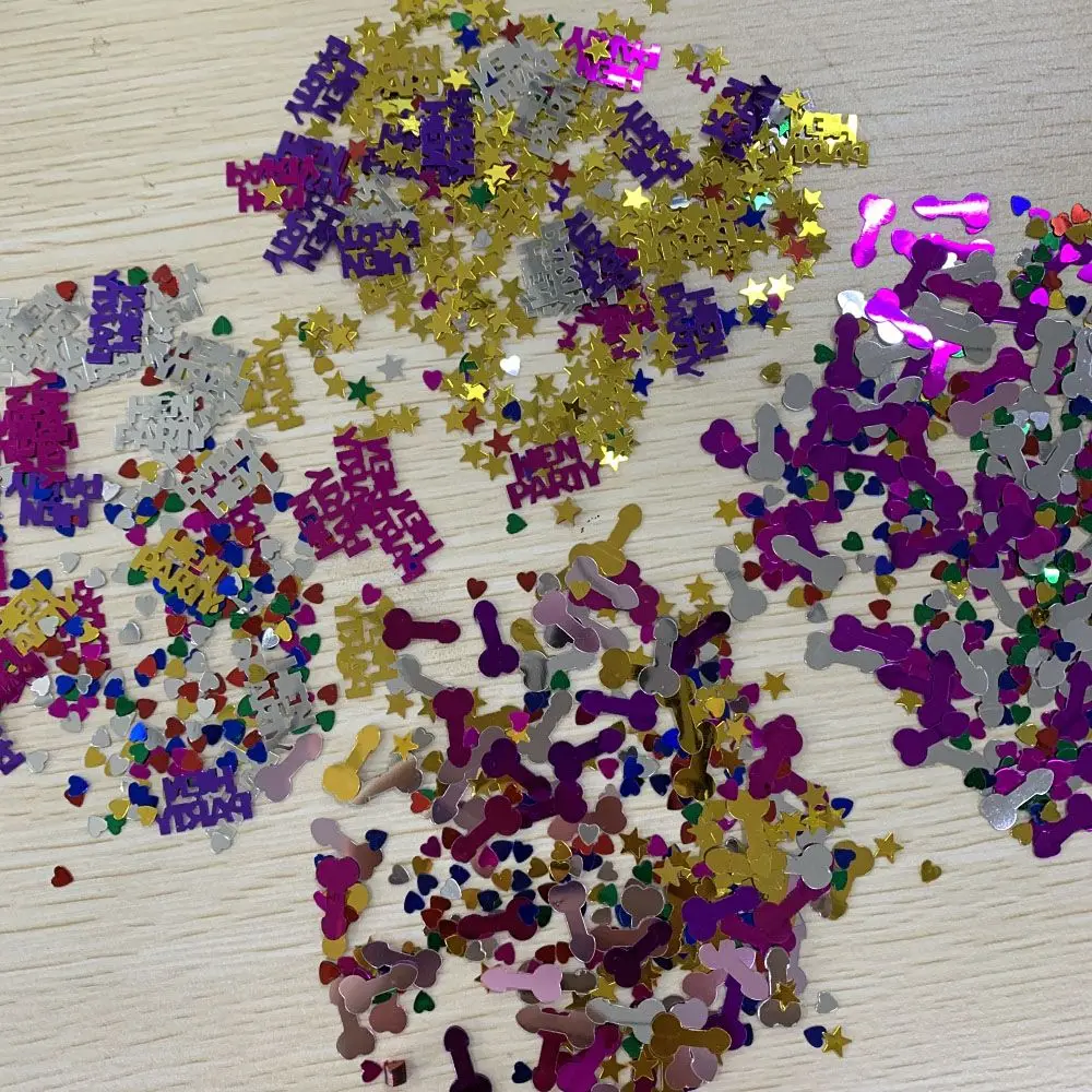 2 упаковки яркие свадебные принадлежности с блестками вечерние конфетти блестки