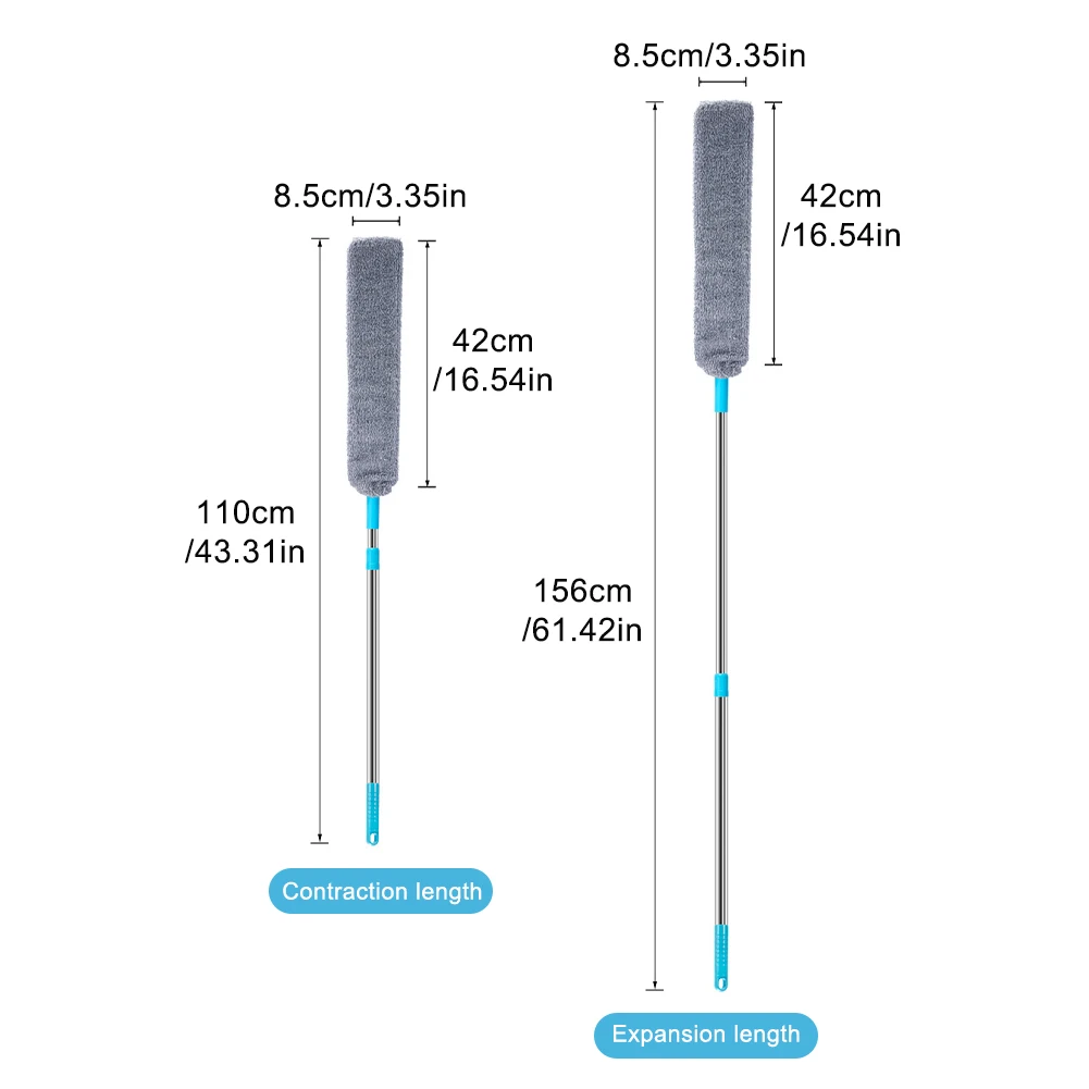 

Furniture Couch Detachable Home Dust Brush Flexible Household Long Handle Portable Under Appliances Cleaning Tool Reusable Mop