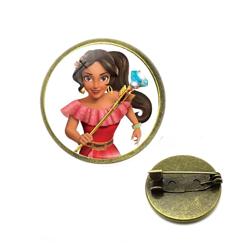 Горячая Elena of Avalor Броши принцессы магнит на холодильник булавка с кабошоном