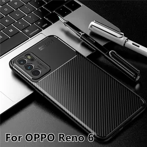 for cover oppo reno 6 case for reno 6 capas silicone armor shockproof bumper rubber phone back soft tpu cover for reno 6 fundas free global shipping
