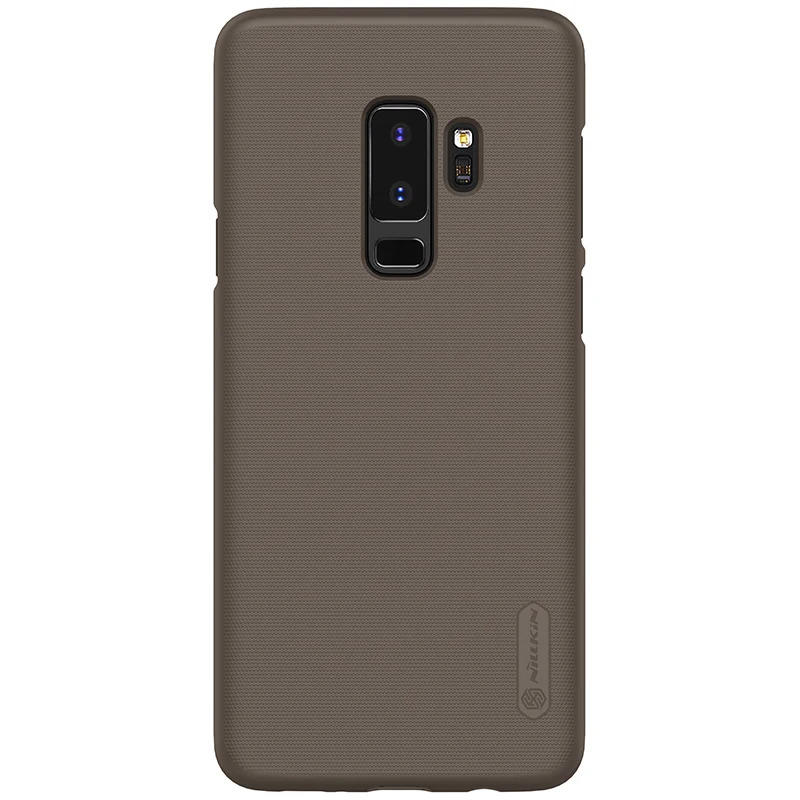 Чехол для samsung Galaxy S9 S8 S10 E Plus Note9 NILLKIN, суперматовая защитная задняя крышка для samsung S9 Note 8 9, Защитная пленка для экрана - Цвет: Коричневый
