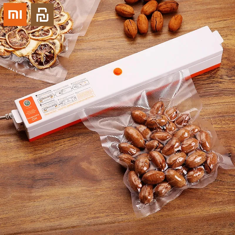 

Youpin Electric Vacuum Sealer Packaging Machine for Home Kitchen Including 10pcs Food Saver Bags Commercial Vacuum Food Sealing