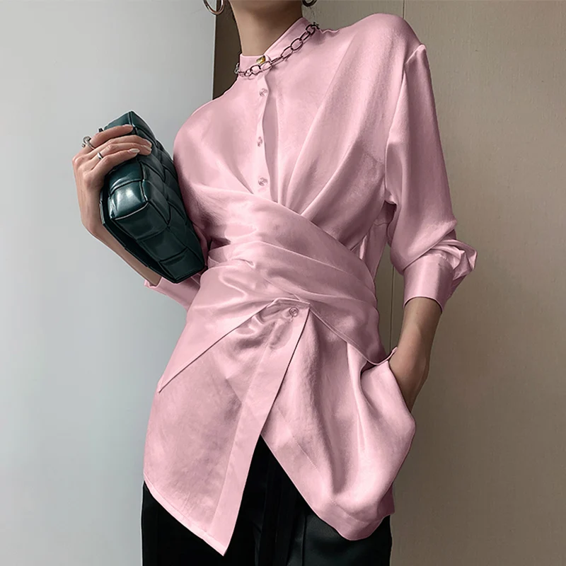 

Элегантные женские ажурные Топы с длинным рукавом 2022 офисные женские рубашки Сексуальная кружевная крючком блузка женские блузки женские ...