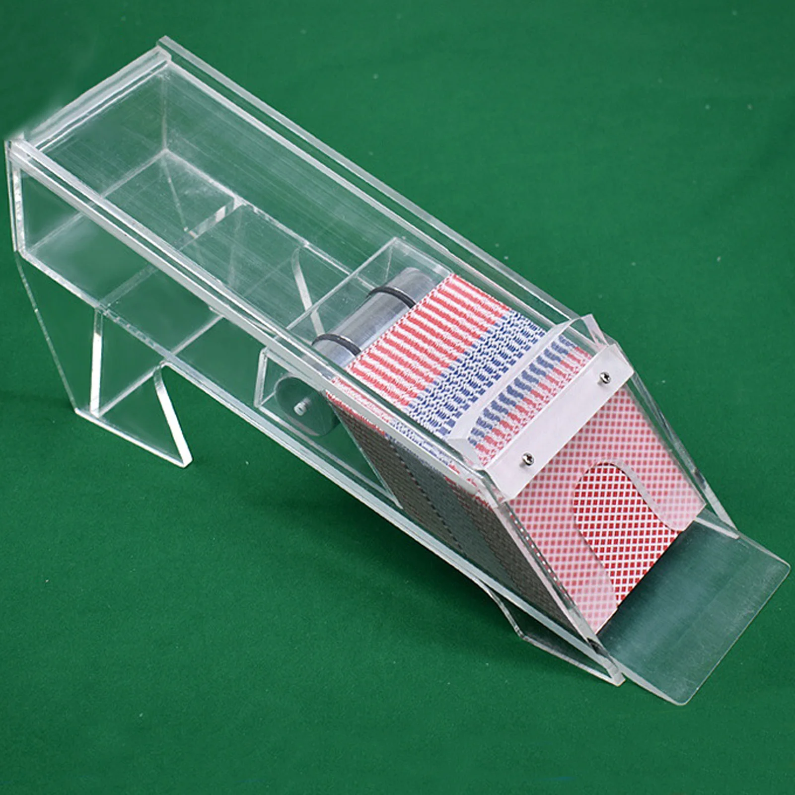 

Professional Baccarat Poker Dealer Poker Card Shoe 8 Deck Acrylic Baccarat Shoe For Playing Cards Board Game