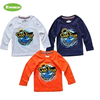 2020high quality spring cotton long sleeve boys and girls t shirt with cartoon comfortable soft kids clothes