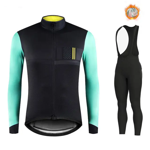 cycling jersey set 7 Зимний шерстяной костюм для велоспорта, мужской костюм для велоспорта, уличная спортивная одежда, форма для горного велосипеда, комплект для триатлона, гобайка - Цвет: cycling jersey set 7