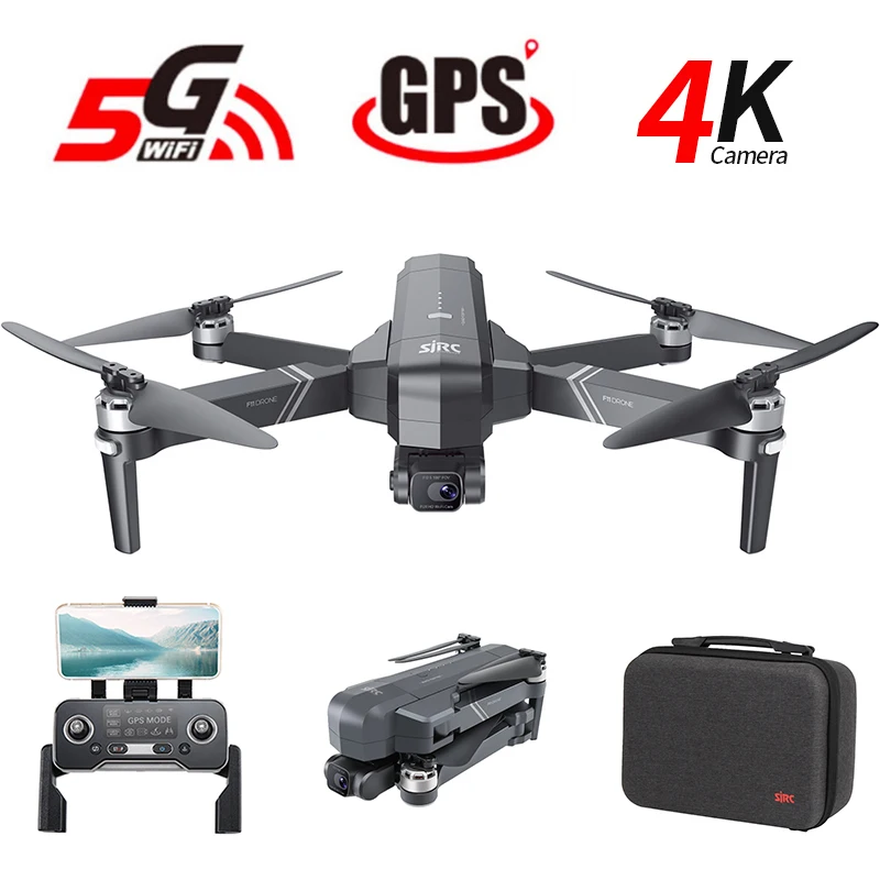 Drone sjrc f11 pro 4k, quadricóptero sem escova, com wi-fi, fpv, 4k, câmera hd, dois eixos, antitrepidação, f11, vs sg906 pro, 2 max