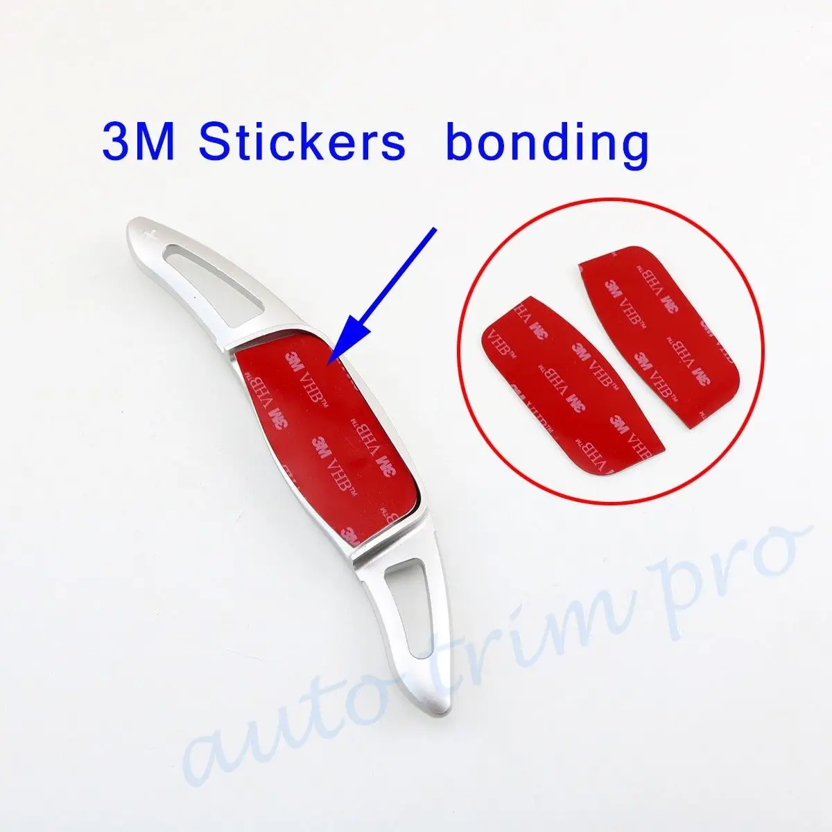 Серебристый автомобильный DSG рычаг переключения передач на руль удлинитель