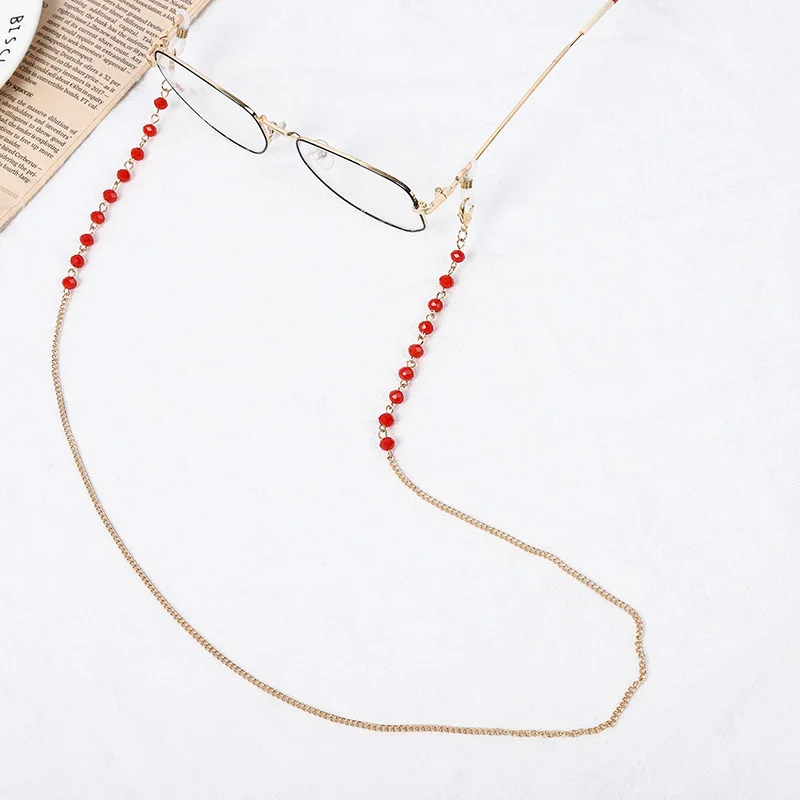 

New Rope Crystal Alloy Chain for Face Mask Necklace Glasses Chain Sunglasses Straps Mask Lanyards Women Men Neck Chains Holder