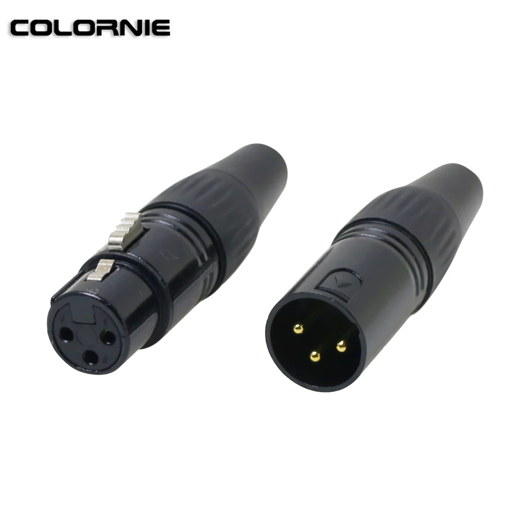 5 пар XLR-разъемов 3-контактных мужских и женских кабелей DMX для микрофона и эффектов сценического освещения.