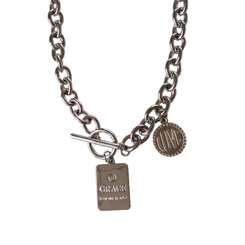

CH-504 Personality Aesthetic Creative Trendy Female Necklace Street Shooting Necklace Female Birthday Gift