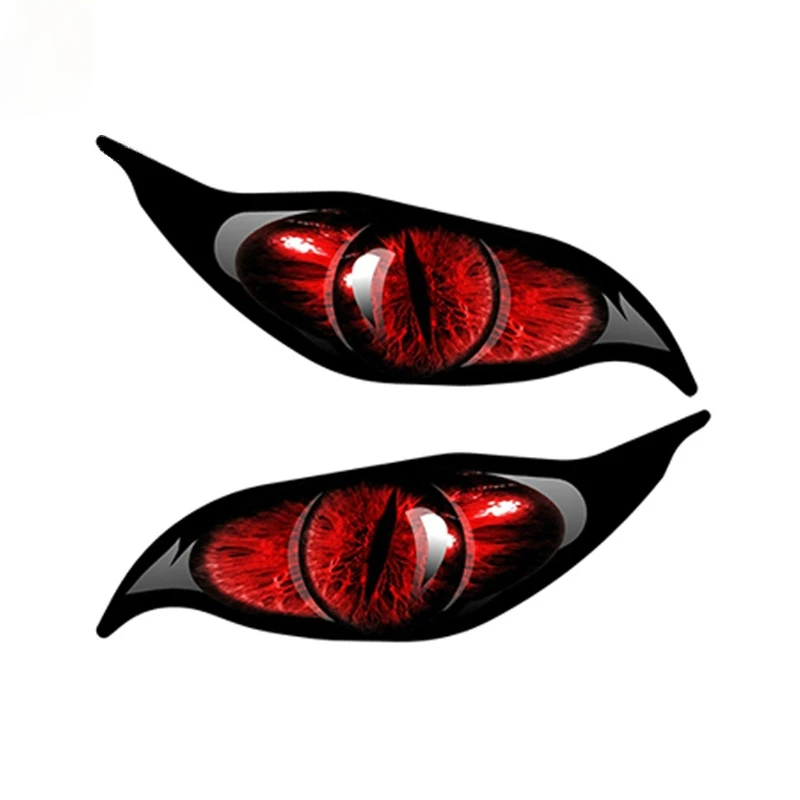 

13cm 2pcs Red Evil Eye Monster Zombie Car Sticker Each Eye RC DIY Automobiles Motorcycles Accessories Vinyl Decals