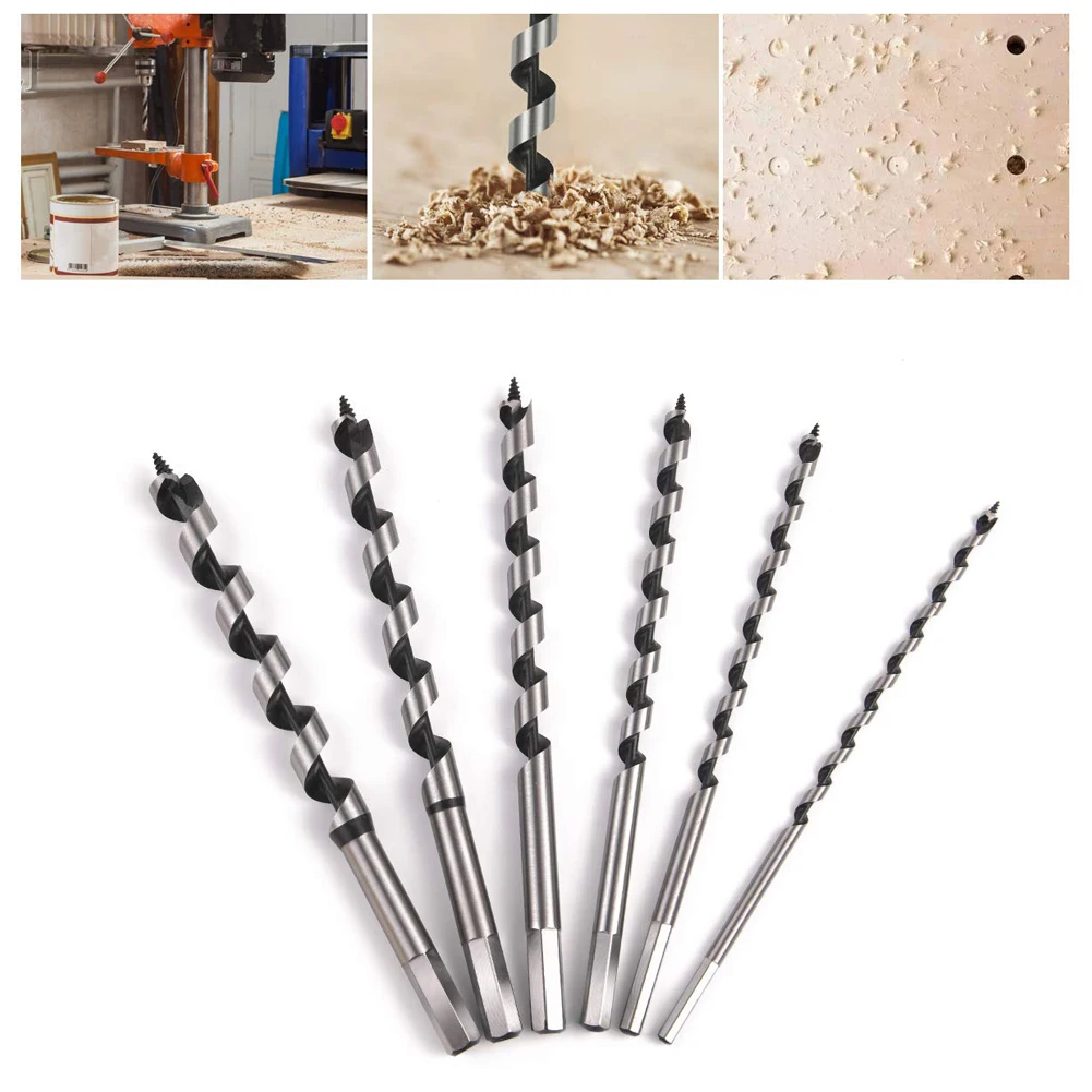 

6PCS Drill Bits Set Hex Drill Stainless Steel Bits 230MM Set Of Drill Bits In Spiral For Stainless Steel Cast Iron Plastic Wood