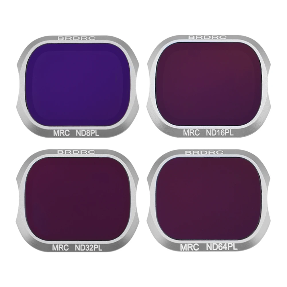 

4Pcs/Set Lens Filter Set For DJI MAVIC 2 PRO ND8PL+16+32+64PL Camera Lens Filters Waterproof Accessories Camera Lens Kits
