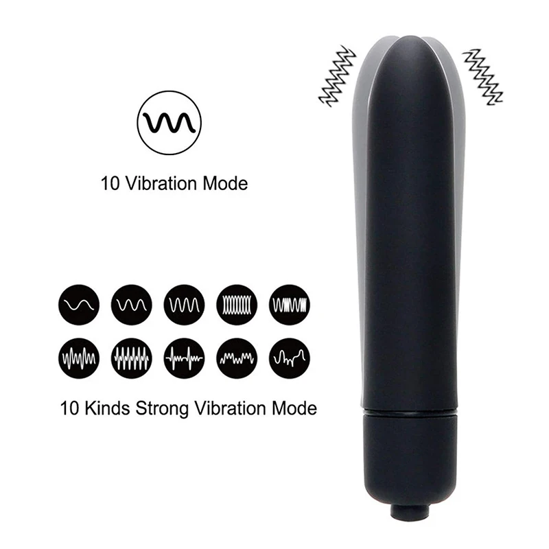 Мощный вибратор пуля с 10 режимами портативный карманный мини стимулятор