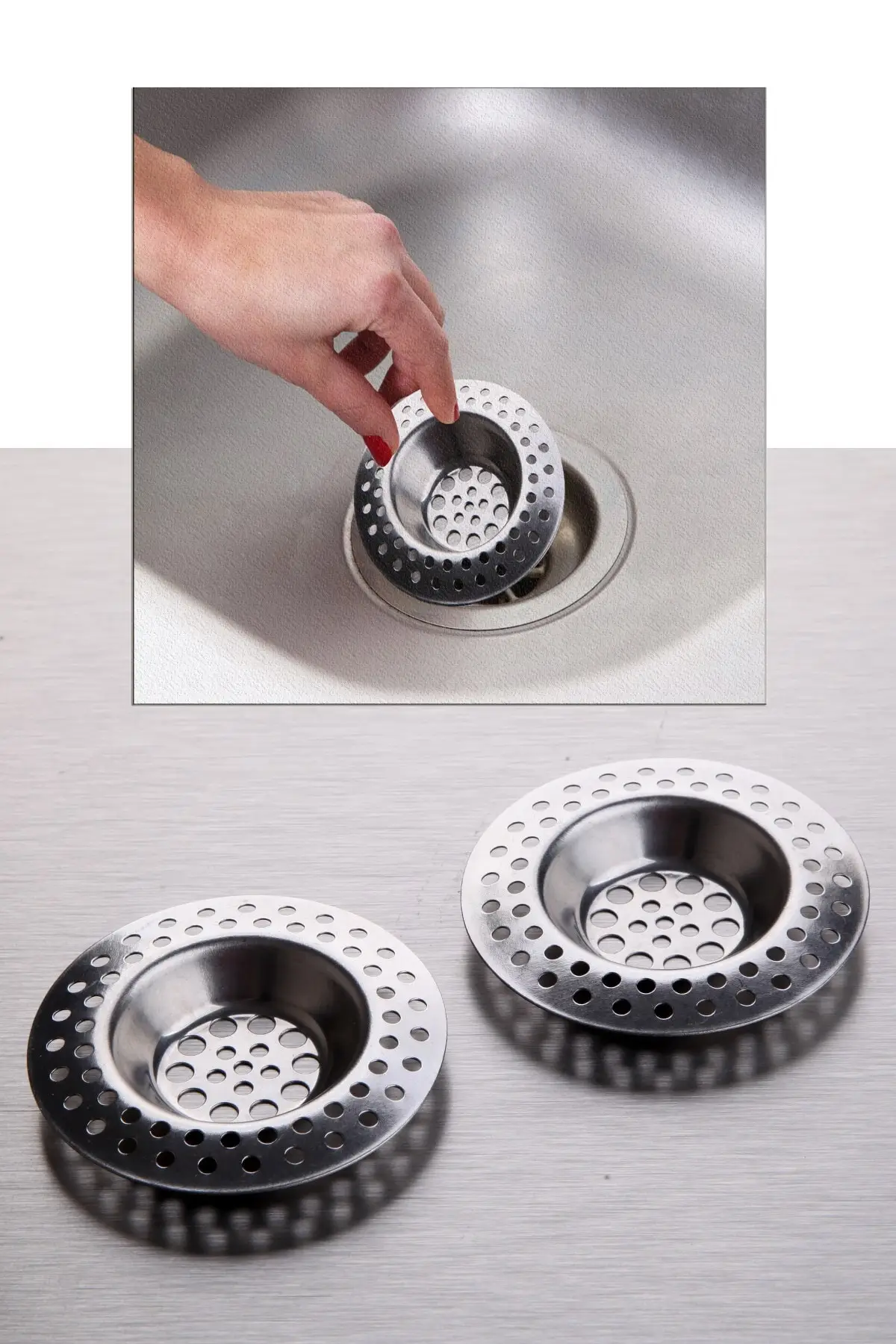 

Metal 2'li Sink Strainer