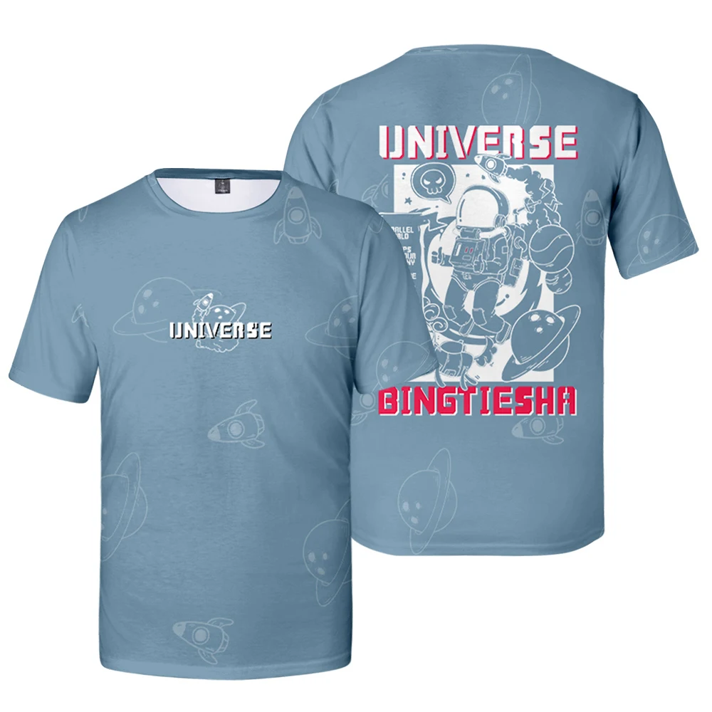 

Original Anime T Shirts T-Shirt Streetwear Astronaut Graphic White Tees Men Clothing Women short sleeve Tshirt Over Size Tops