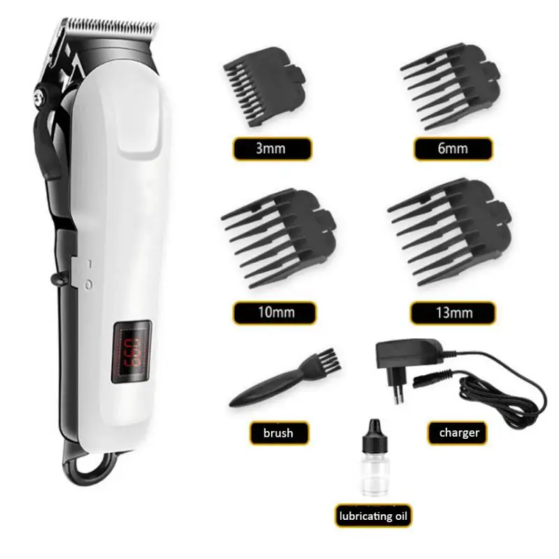 

New Kemei Professional Hair Clipper LCD Display 0mm Baldheaded Beard Trimmer Men's Electric Hair Cutting Machine Haircut Razor