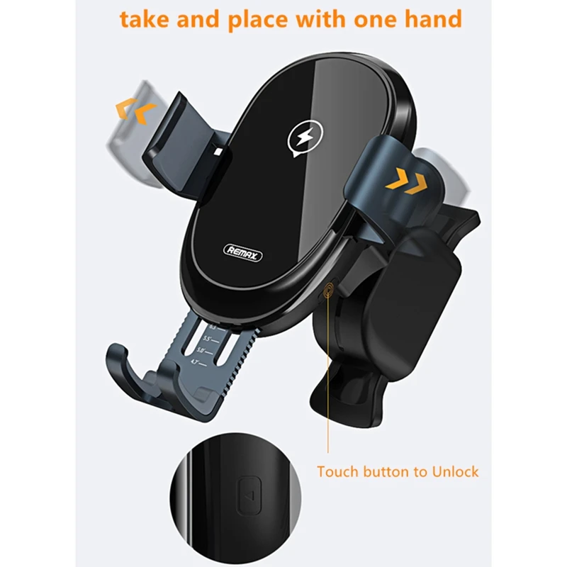 Remax 10 Вт Беспроводное зарядное устройство Автомобильный держатель для телефона Qi