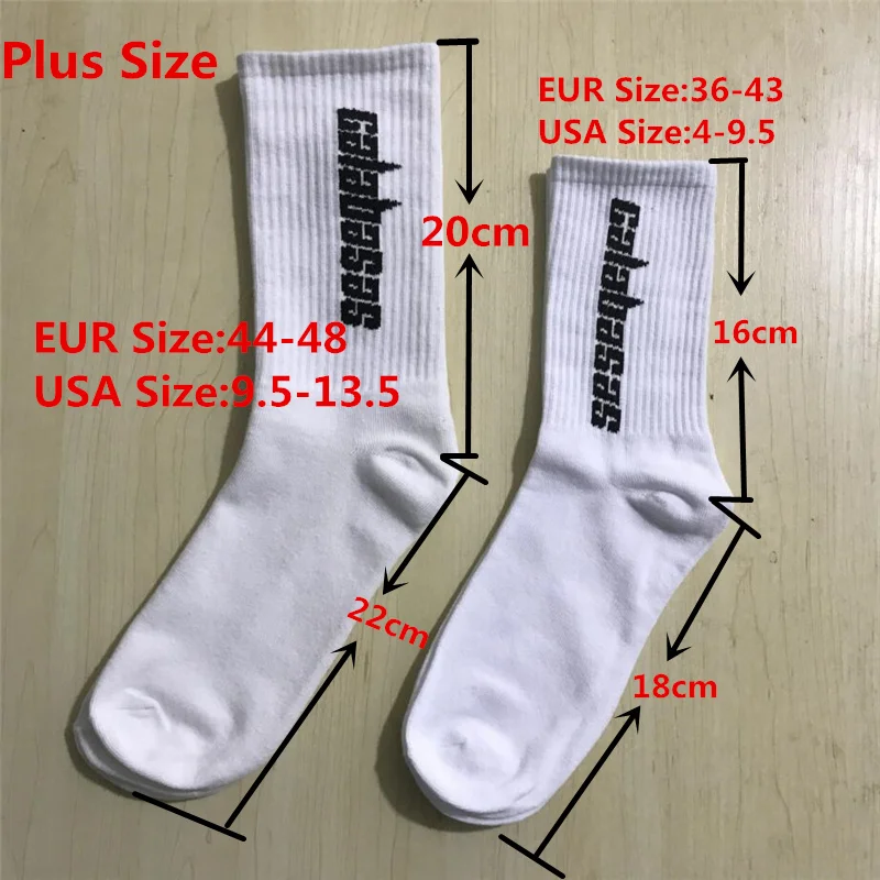 Socks Men Crew Male Street Kanye West Hip Hop Match Basketball Fuzzy Socks Men Women Fashion Socks 3 Pairs/Box Gifts for Men images - 6