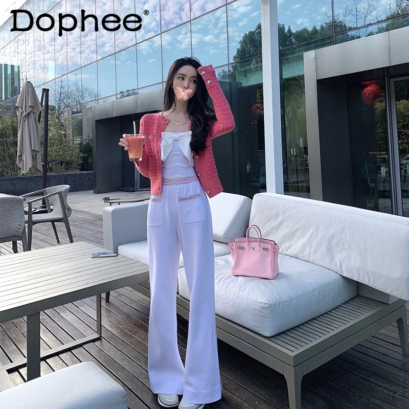 

White Loose All-Match Wide Leg Pants Women's Spring and Autumn New Casual Pants Elegant Slim Fit High Waist Pants for Female