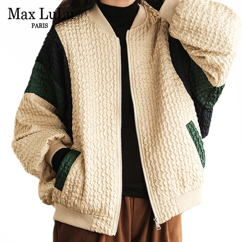 Фото Женская винтажная куртка в стиле Харадзюку Max LuLu свободная повседневная
