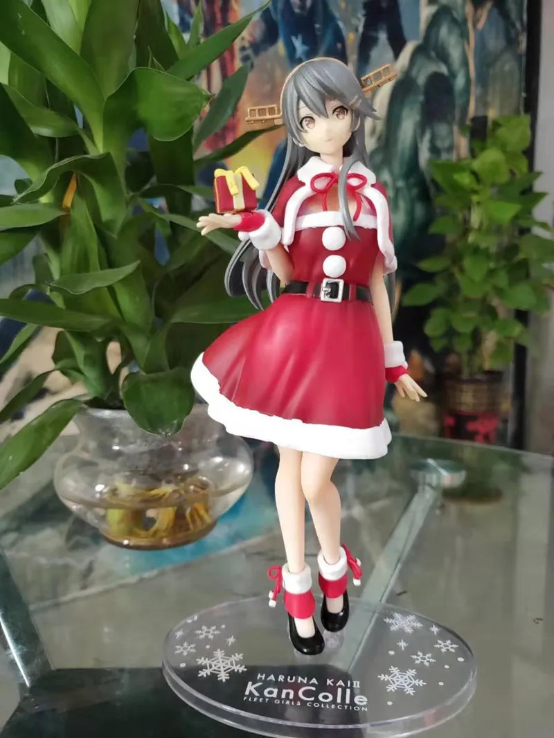 Японская Оригинальная фигурка аниме kantai collection Haruna рождественские костюмы героя
