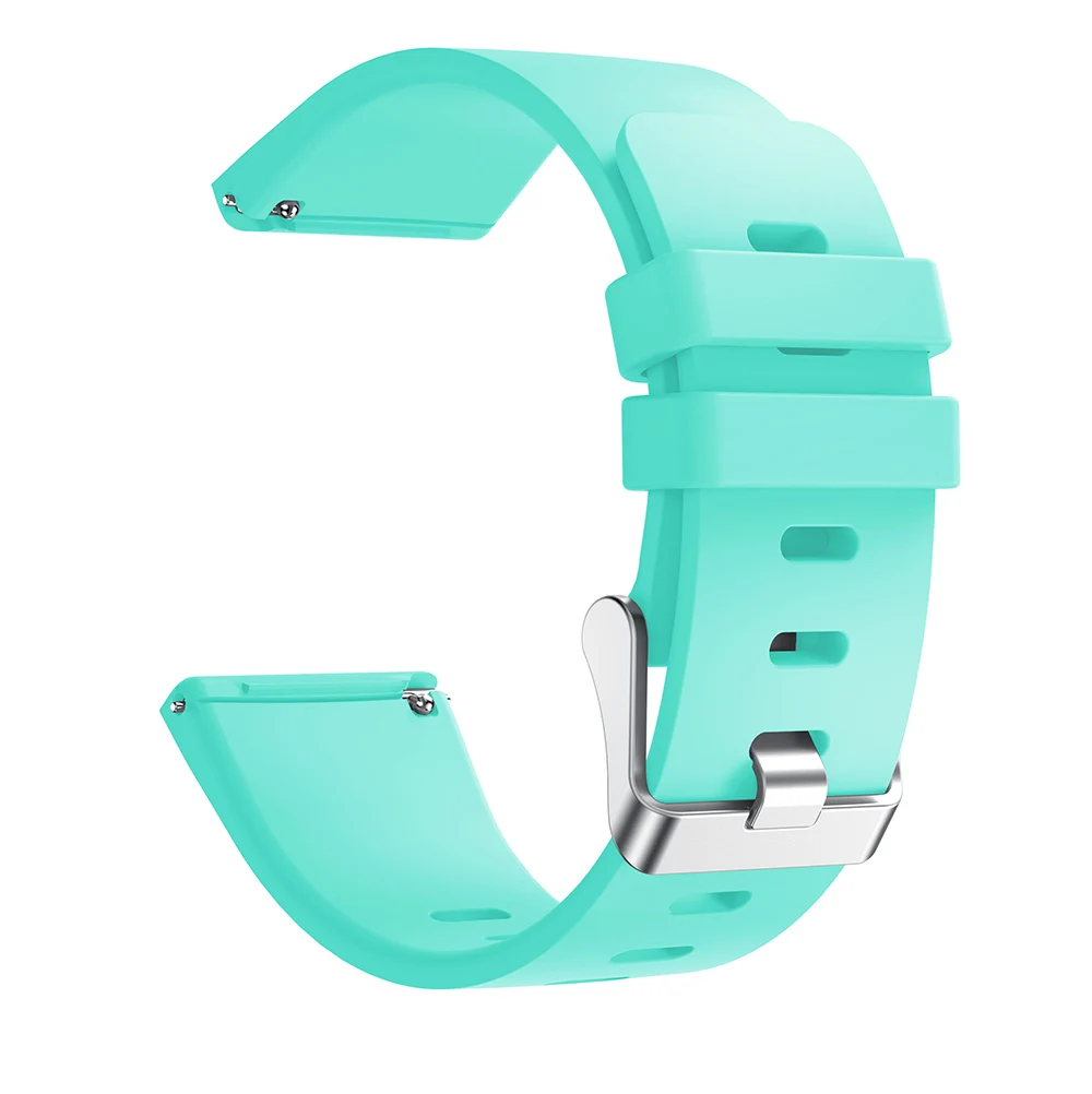 Силиконовые наручные Смарт-часы Браслет для Fitbit Versa ремешок часы Reverse Пряжка Замена для Fitbit Versa Lite ремешок - Цвет: Green