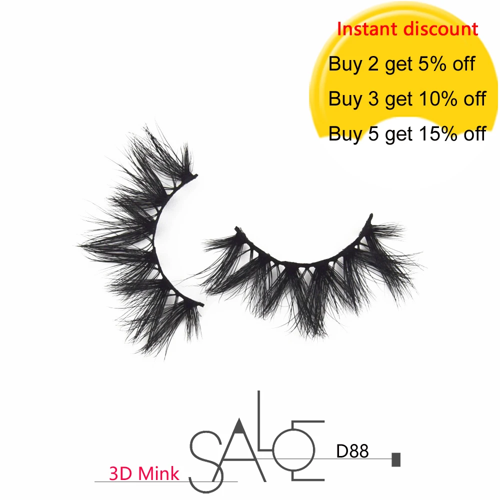 Драматические ресницы 3D норковые крест накрест долговечные Накладные ручной