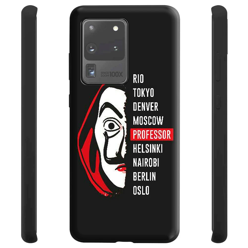 Силиконовый чехол La Casa De Papel для Samsung Galaxy Note 20 10 9 8 S20 Fe S10 S10E S9 S8 Plus Ultra Lite S7 Edge |