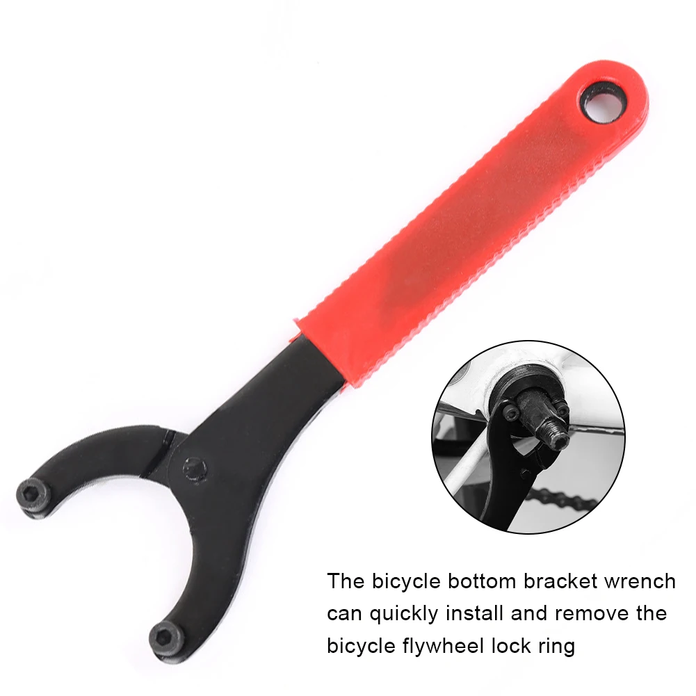 

New Bike Bottom Bracket Wrench Adjustable Crankset Lock Ring Spanner BB Shaft Remover Axis Removal Tool Bicycle Repair Tool