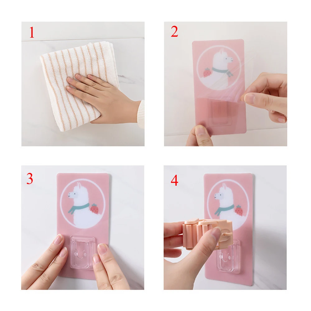 

Wall Mounted Mop Organizer Holder Multi-Purpose Hooks Wall Mounted Mop Organizer Holder Broom Hanger Hook Kitchen bathroom