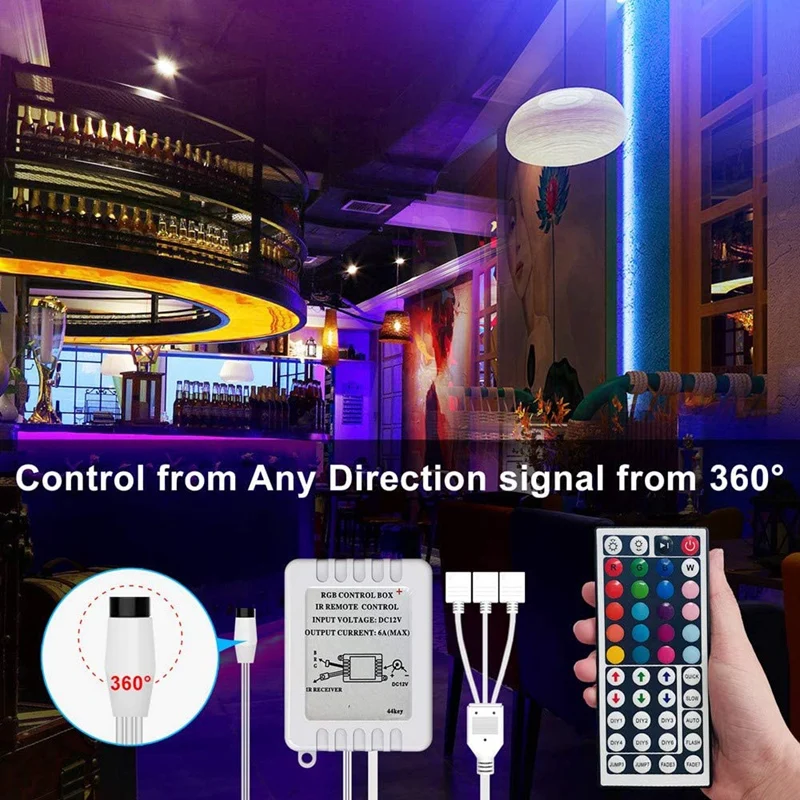 

LED Lights for Bedroom Strip Lights 5050 Flexible Strip Built-in Mic,Smart Lights for Bedroom Family Party US Plug