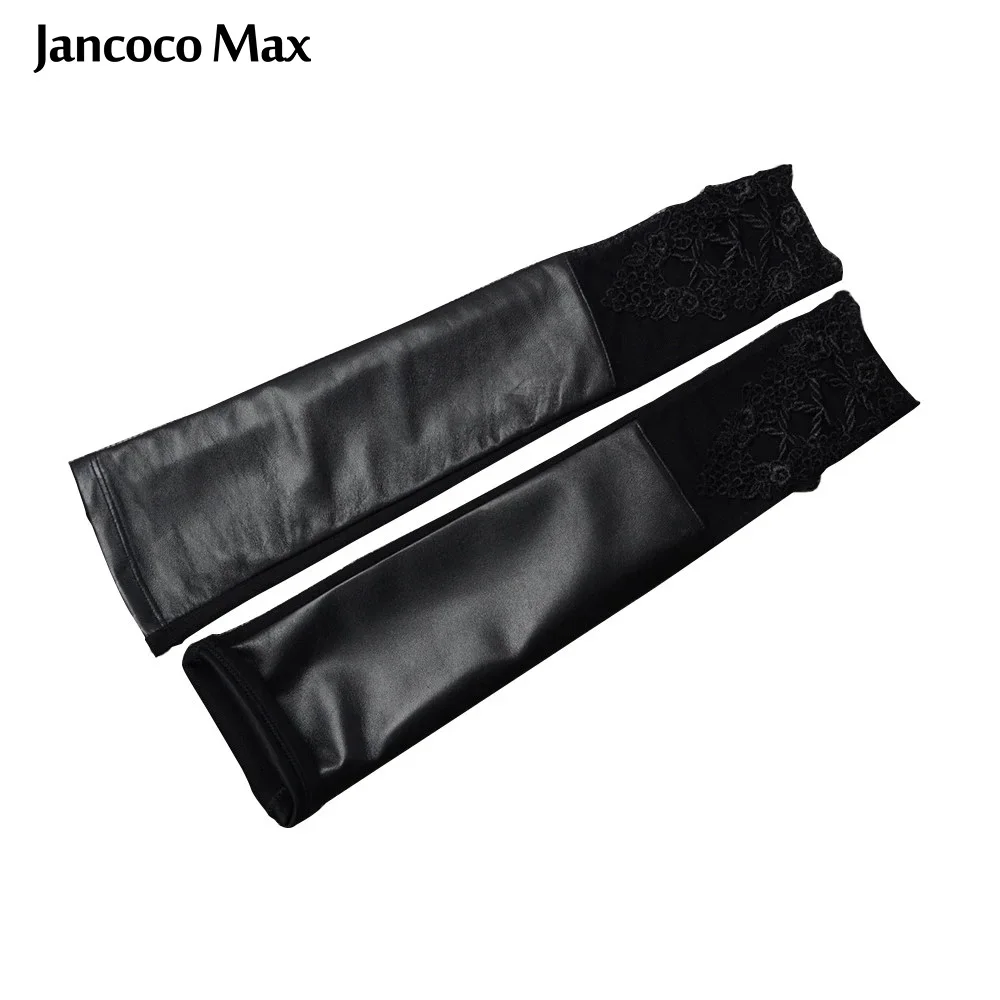 Jancoco Max модные дизайнерские женские длинные перчатки из натуральной овечьей кожи