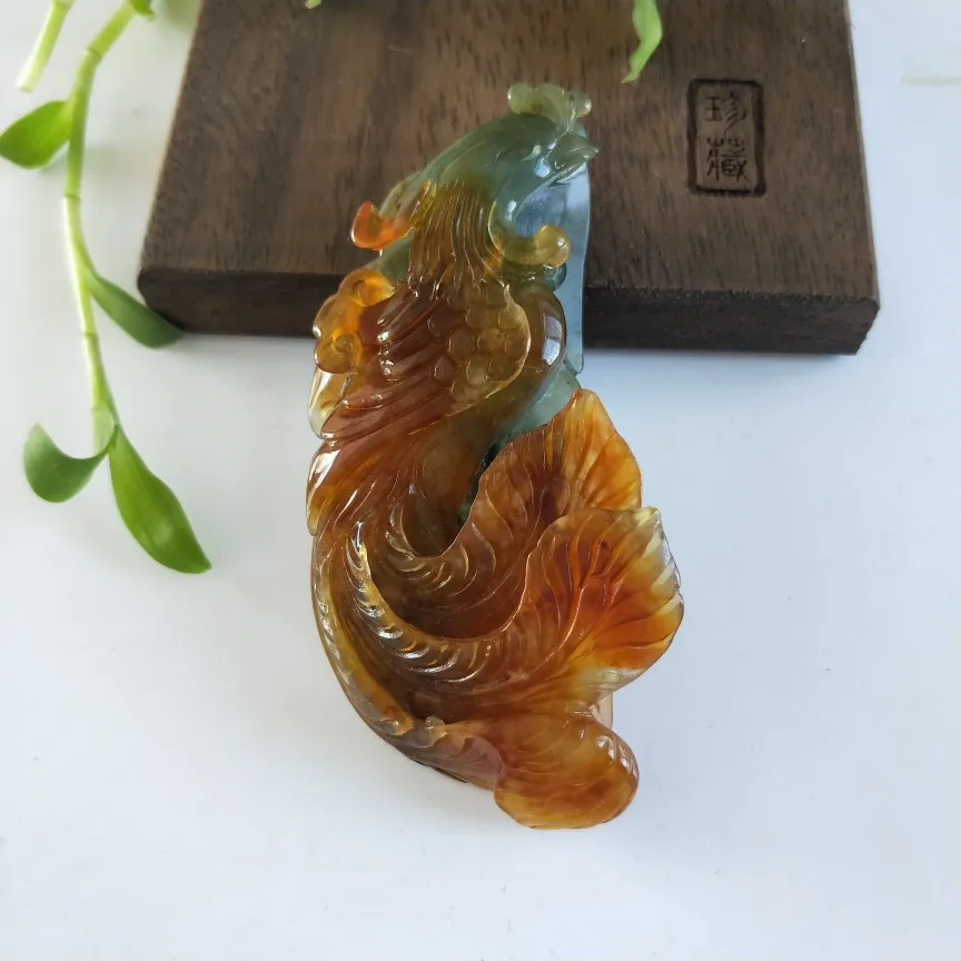 

Natural 7A xiuyu jade A handcarved unique jade bird of wonder jade pendant jadeite jade necklace women pendants jewelry