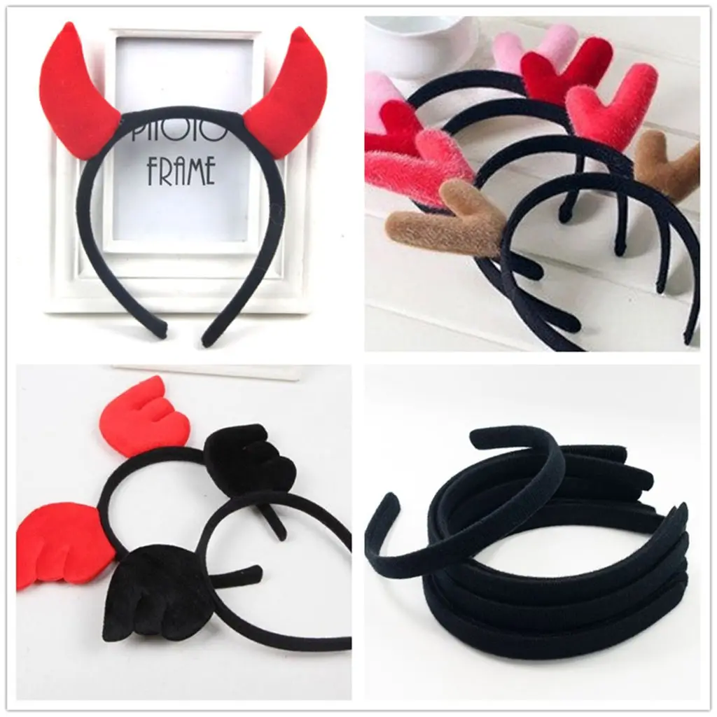 

10 Pieces Fabric Plastic Hair Band Hair Hoop Headband Headwear for DIY Kids Hair Bow Hair Accessories