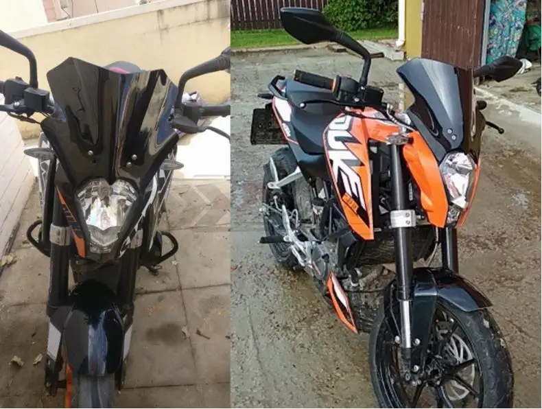For DUKE KTM 390 200 125 Windshield WindScreen Double Bubble 2012 2013 2014 2015 2016 DUKE390 KTM200 KTM125 |