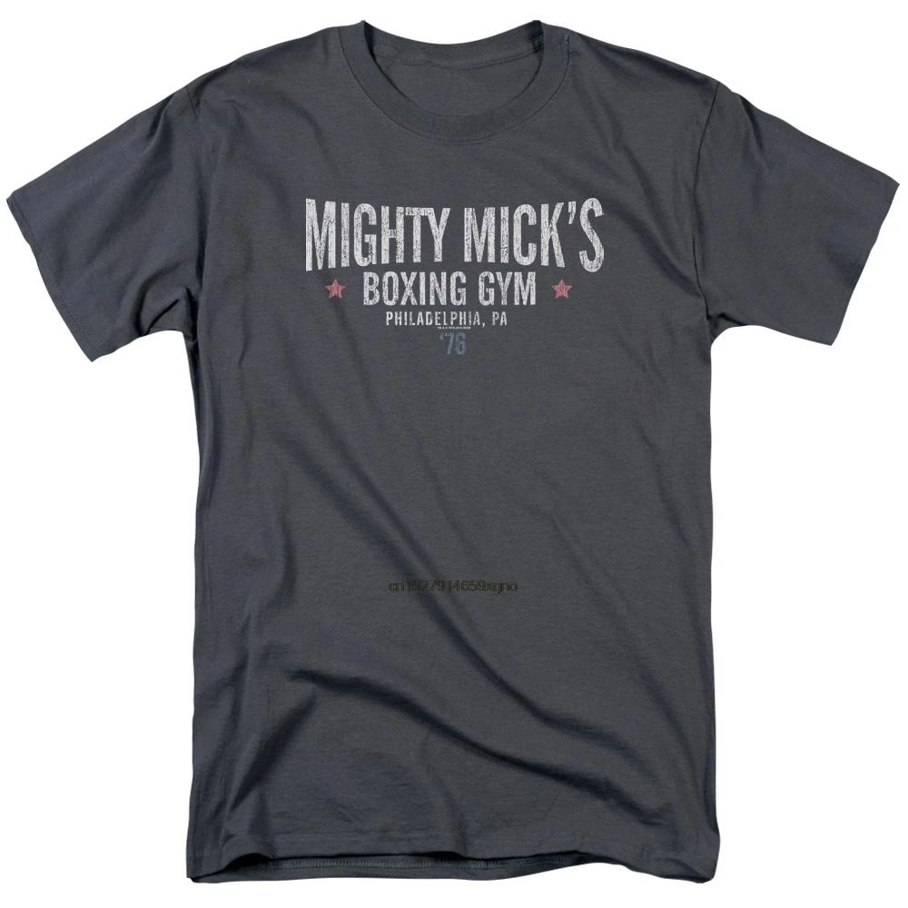 2019 Мужская футболка с принтом хлопковая коротким рукавом Rocky Mighty Micks для занятий