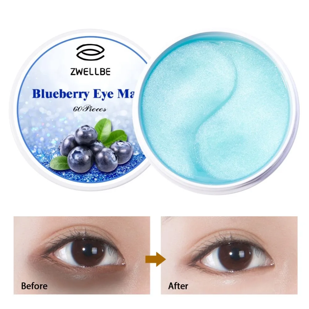 патчи под глаза Коллагеновая кристальная маска для глаз гелевая повязка Уход за