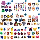 Подвески из ПВХ для обуви, 4-12 шт.компл., Мультяшные украшения для обуви для детей, подарки, Бабочка, кошка, собака, обезьяна, крокодиловые аксессуары