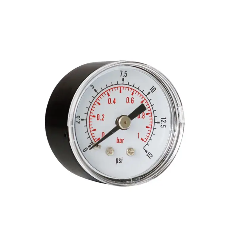 Pressure Gauge 40mm 1/8 BSPT Rear Back 15-300 PSI &amp Bar for Air Gas Wate Fuel C90A 15-30 | Инструменты