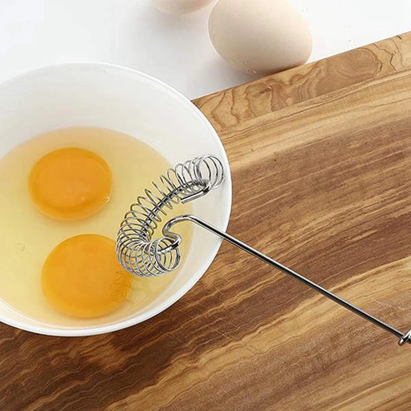 4 Pcs Stainless Steel Whisk Spring Coil Set Professional Manual Egg Beater Baking Tool for Milk Blending Whisking | Дом и сад