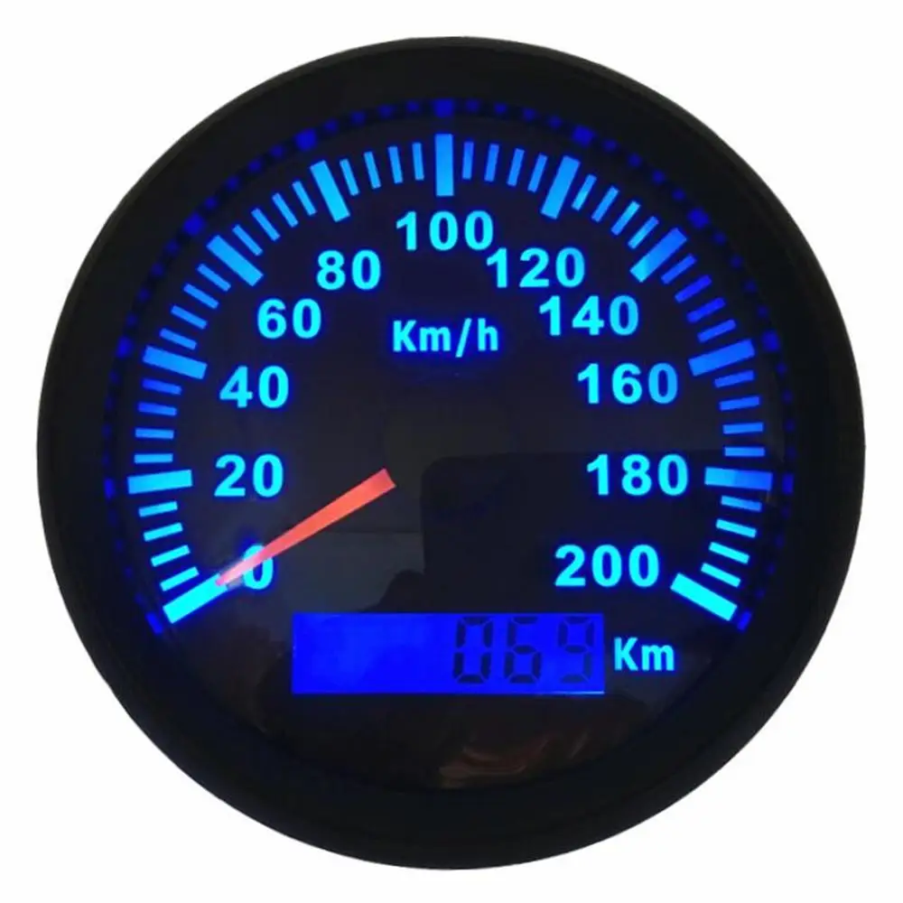 Комплект из 1 прибора для измерения скорости 0 200 км/ч GPS 85 мм устройства Sus316L