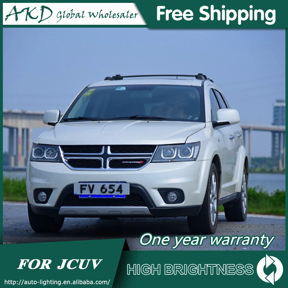 AKD автомобильный Стайлинг для Fiat Freemont фары 2012- Dodge JCUV светодиодный фонарь DRL Bi Xenon объектив Высокий Низкий луч парковка противотуманная фара